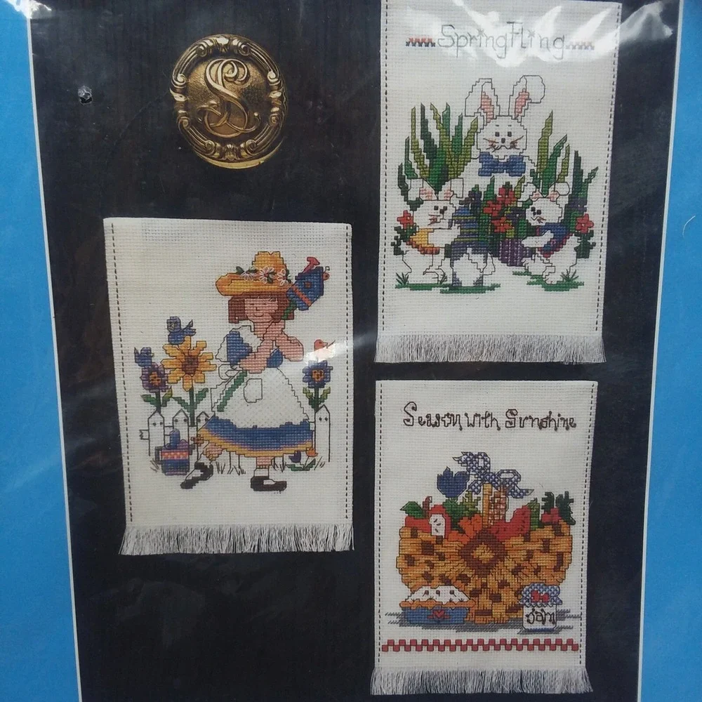 Candamar Designs Counted Cross‎ Stitch A Door For All Seasons Spring Summer Fall